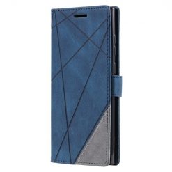 Kryty na mobil | Knižkové puzdro Rhombus modré – Samsung Galaxy S23 Ultra | Kryty na mobil