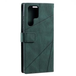Kryty na mobil | Knižkové puzdro Rhombus zelené – Samsung Galaxy S23 Ultra | Kryty na mobil