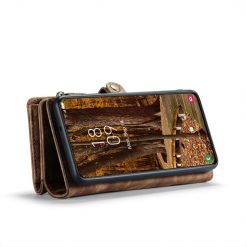 Kryty na mobil | Multifunkčné peňaženkové puzdro CaseMe Detachable hnedé – Samsung Galaxy S23 | Kryty na mobil