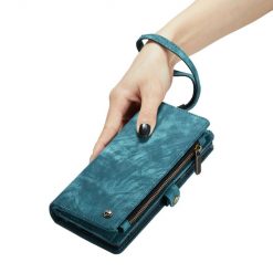 Kryty na mobil | Multifunkčné peňaženkové puzdro CaseMe Detachable modré – Samsung Galaxy S23 Ultra | Kryty na mobil
