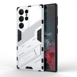 Kryty na mobil | Odolný Kryt Punk armor case biely – Samsung Galaxy S23 Ultra | Kryty na mobil