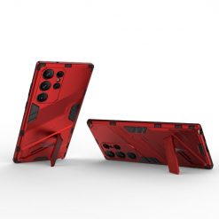 Kryty na mobil | Odolný Kryt Punk armor case červený – Samsung Galaxy S23 Ultra | Kryty na mobil