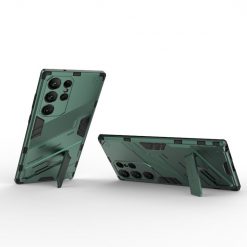Kryty na mobil | Odolný Kryt Punk armor case zelený – Samsung Galaxy S23 Ultra | Kryty na mobil