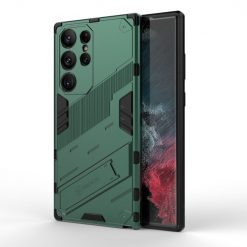 Kryty na mobil | Odolný Kryt Punk armor case zelený – Samsung Galaxy S23 Ultra | Kryty na mobil