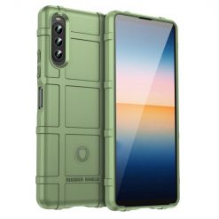 Kryty na mobil | Odolný kryt Rugged Shield zelený – Sony Xperia 10 IV | Kryty na mobil