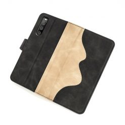 Kryty na mobil | Peňaženkové puzdro Dual Wavy Case čierne – Sony Xperia 10 IV | Kryty na mobil