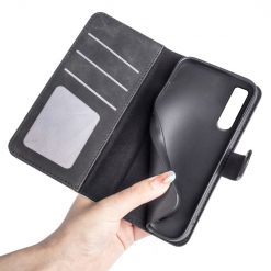 Kryty na mobil | Peňaženkové puzdro Dual Wavy Case čierne – Sony Xperia 10 IV | Kryty na mobil