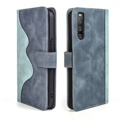 Kryty na mobil | Peňaženkové puzdro Dual Wavy Case modré – Sony Xperia 10 IV | Kryty na mobil
