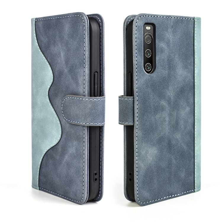 Peňaženkové puzdro Dual Wavy Case modré – Sony Xperia 10 IV | Kryty na mobil Kryty na mobil | Peňaženkové puzdro Dual Wavy Case modré – Sony Xperia 10 IV | Kryty na mobil
