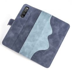 Peňaženkové puzdro Dual Wavy Case modré – Sony Xperia 10 IV | Kryty na mobil Kryty na mobil | Peňaženkové puzdro Dual Wavy Case modré – Sony Xperia 10 IV | Kryty na mobil