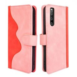 Kryty na mobil | Peňaženkové puzdro Dual Wavy Case ružové – Sony Xperia 10 IV | Kryty na mobil