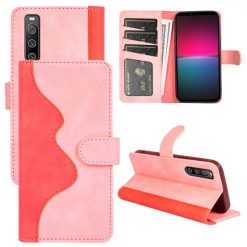 Kryty na mobil | Peňaženkové puzdro Dual Wavy Case ružové – Sony Xperia 10 IV | Kryty na mobil