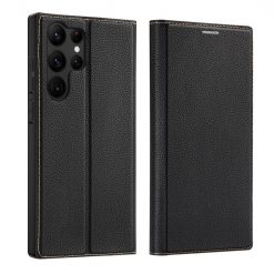 Kryty na mobil | Peňaženkové puzdro Dux Ducis Skin X2 čierne – Samsung Galaxy S23 Ultra | Kryty na mobil
