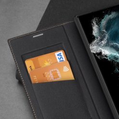 Kryty na mobil | Peňaženkové puzdro Dux Ducis Skin X2 čierne – Samsung Galaxy S23 Ultra | Kryty na mobil
