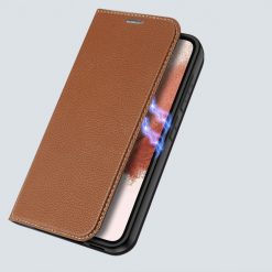 Kryty na mobil | Peňaženkové puzdro Dux Ducis Skin X2 hnedé – Samsung Galaxy S23 | Kryty na mobil