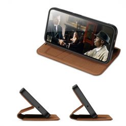 Kryty na mobil | Peňaženkové puzdro Dux Ducis Skin X2 hnedé – Samsung Galaxy S23 | Kryty na mobil