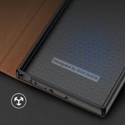 Kryty na mobil | Peňaženkové puzdro Dux Ducis Skin X2 hnedé – Samsung Galaxy S23 Ultra | Kryty na mobil