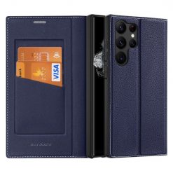 Kryty na mobil | Peňaženkové puzdro Dux Ducis Skin X2 modré – Samsung Galaxy S23 Ultra | Kryty na mobil