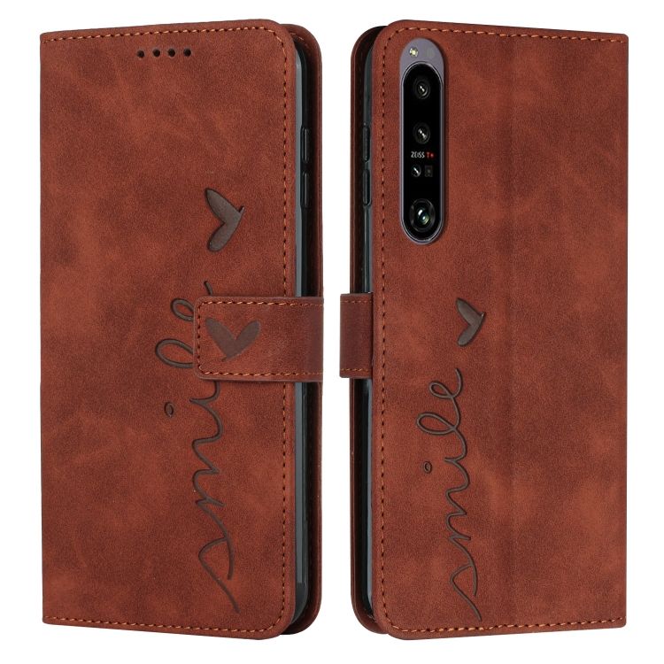 Peňaženkové puzdro Smile case hnedé – Sony Xperia 1 IV | Kryty na mobil Kryty na mobil | Peňaženkové puzdro Smile case hnedé – Sony Xperia 1 IV | Kryty na mobil