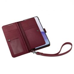 Kryty na mobil | Peňaženkové puzdro Spigen WALLET “S” PLUS bordové – Samsung Galaxy S23 | Kryty na mobil
