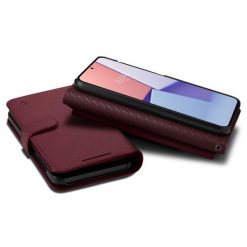 Kryty na mobil | Peňaženkové puzdro Spigen WALLET “S” PLUS bordové – Samsung Galaxy S23+ (S23 Plus) | Kryty na mobil