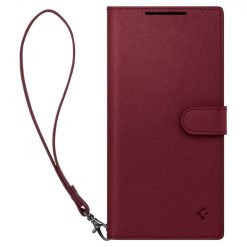 Kryty na mobil | Peňaženkové puzdro Spigen WALLET “S” PLUS bordové – Samsung Galaxy S23 Ultra | Kryty na mobil