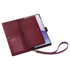 Kryty na mobil | Peňaženkové puzdro Spigen WALLET “S” PLUS bordové – Samsung Galaxy S23 Ultra | Kryty na mobil