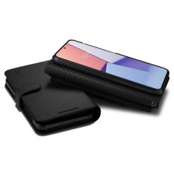 Kryty na mobil | Peňaženkové puzdro Spigen WALLET “S” PLUS čierne – Samsung Galaxy S23+ (S23 Plus) | Kryty na mobil