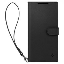 Kryty na mobil | Peňaženkové puzdro Spigen WALLET “S” PLUS čierne – Samsung Galaxy S23 Ultra | Kryty na mobil