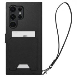 Kryty na mobil | Peňaženkové puzdro Spigen WALLET “S” PLUS čierne – Samsung Galaxy S23 Ultra | Kryty na mobil