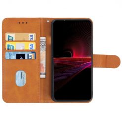 Kryty na mobil | Peňaženkové puzdro Splendid case hnedé – Sony Xperia 1 IV | Kryty na mobil