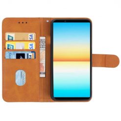 Kryty na mobil | Peňaženkové puzdro Splendid case hnedé – Sony Xperia 10 IV | Kryty na mobil