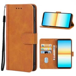 Kryty na mobil | Peňaženkové puzdro Splendid case hnedé – Sony Xperia 10 IV | Kryty na mobil