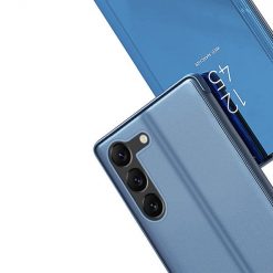 Kryty na mobil | Priehľadný kryt Clear View Case modrý – Samsung Galaxy S23 | Kryty na mobil