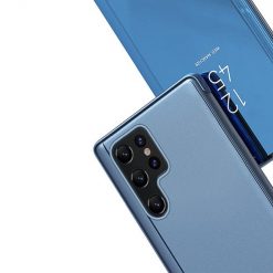 Priehľadný kryt Clear View Case modrý – Samsung Galaxy S23 Ultra | Kryty na mobil Kryty na mobil | Priehľadný kryt Clear View Case modrý – Samsung Galaxy S23 Ultra | Kryty na mobil