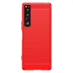Kryty na mobil | Zadný Kryt Carbon červený – Sony Xperia 1 IV | Kryty na mobil