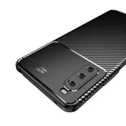 Kryty na mobil | Zadný Kryt Carbon Fiber čierny – Sony Xperia 10 IV | Kryty na mobil