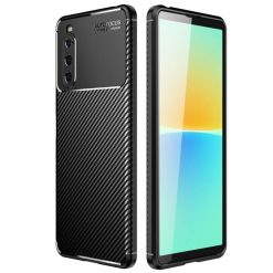 Kryty na mobil | Zadný Kryt Carbon Fiber čierny – Sony Xperia 10 IV | Kryty na mobil