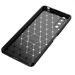 Kryty na mobil | Zadný Kryt Carbon Fiber čierny – Sony Xperia 10 IV | Kryty na mobil