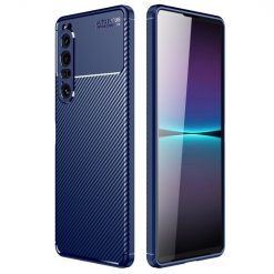 Kryty na mobil | Zadný Kryt Carbon Fiber modrý – Sony Xperia 1 IV | Kryty na mobil