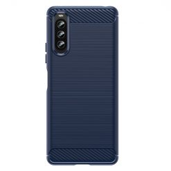 Zadný Kryt Carbon modrý – Sony Xperia 10 IV | Kryty na mobil Kryty na mobil | Zadný Kryt Carbon modrý – Sony Xperia 10 IV | Kryty na mobil