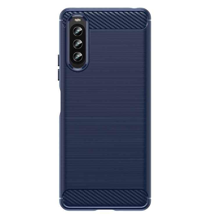 Zadný Kryt Carbon modrý – Sony Xperia 10 IV | Kryty na mobil Kryty na mobil | Zadný Kryt Carbon modrý – Sony Xperia 10 IV | Kryty na mobil
