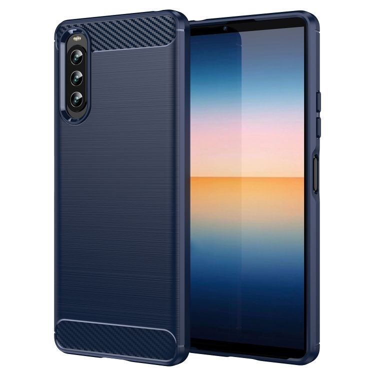 Zadný Kryt Carbon modrý – Sony Xperia 10 IV | Kryty na mobil Kryty na mobil | Zadný Kryt Carbon modrý – Sony Xperia 10 IV | Kryty na mobil