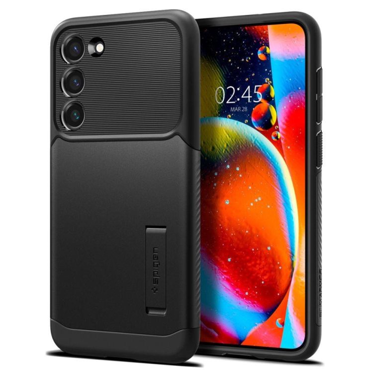 Zadný kryt Spigen Slim Armor čierny – Samsung Galaxy S23 | Kryty na mobil Kryty na mobil | Zadný kryt Spigen Slim Armor čierny – Samsung Galaxy S23 | Kryty na mobil