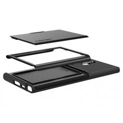 Kryty na mobil | Zadný kryt Spigen Slim Armor CS čierny – Samsung Galaxy S23 Ultra | Kryty na mobil