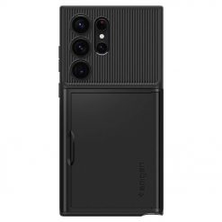 Kryty na mobil | Zadný kryt Spigen Slim Armor CS čierny – Samsung Galaxy S23 Ultra | Kryty na mobil
