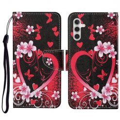 Knižkové puzdro Trendy Cross case Červené srdce – Samsung Galaxy A34 5G | Kryty na mobil Kryty na mobil | Knižkové puzdro Trendy Cross case Červené srdce – Samsung Galaxy A34 5G | Kryty na mobil