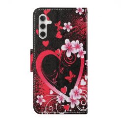 Knižkové puzdro Trendy Cross case Červené srdce – Samsung Galaxy A34 5G | Kryty na mobil Kryty na mobil | Knižkové puzdro Trendy Cross case Červené srdce – Samsung Galaxy A34 5G | Kryty na mobil