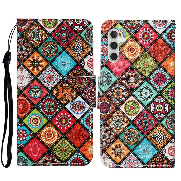 Knižkové puzdro Trendy Cross case Farebné mandaly – Samsung Galaxy A34 5G | Kryty na mobil Kryty na mobil | Knižkové puzdro Trendy Cross case Farebné mandaly – Samsung Galaxy A34 5G | Kryty na mobil