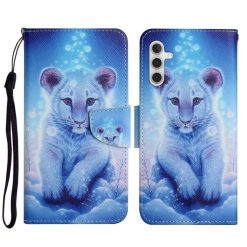 Knižkové puzdro Trendy Cross case Malý leopard – Samsung Galaxy A34 5G | Kryty na mobil Kryty na mobil | Knižkové puzdro Trendy Cross case Malý leopard – Samsung Galaxy A34 5G | Kryty na mobil